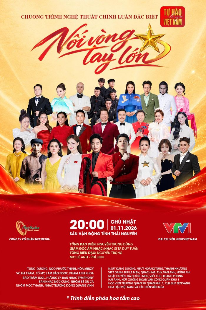 "Tự hào là người Việt Nam - Nối vòng tay lớn" là chương trình nghệ thuật chính luận đặc biệt do Ban Tuyên giáo Trung ương chỉ đạo nội dung; Tỉnh ủy, UBND, Ủy ban Trung ương MTTQ tỉnh Thái Nguyên phối hợp cùng các bên liên quan tổ chức