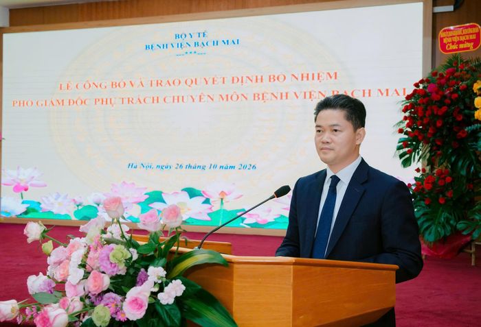 Thứ trưởng thường trực Bộ Y tế Vũ Mạnh Hà phát biểu. Ảnh: Thế Anh
