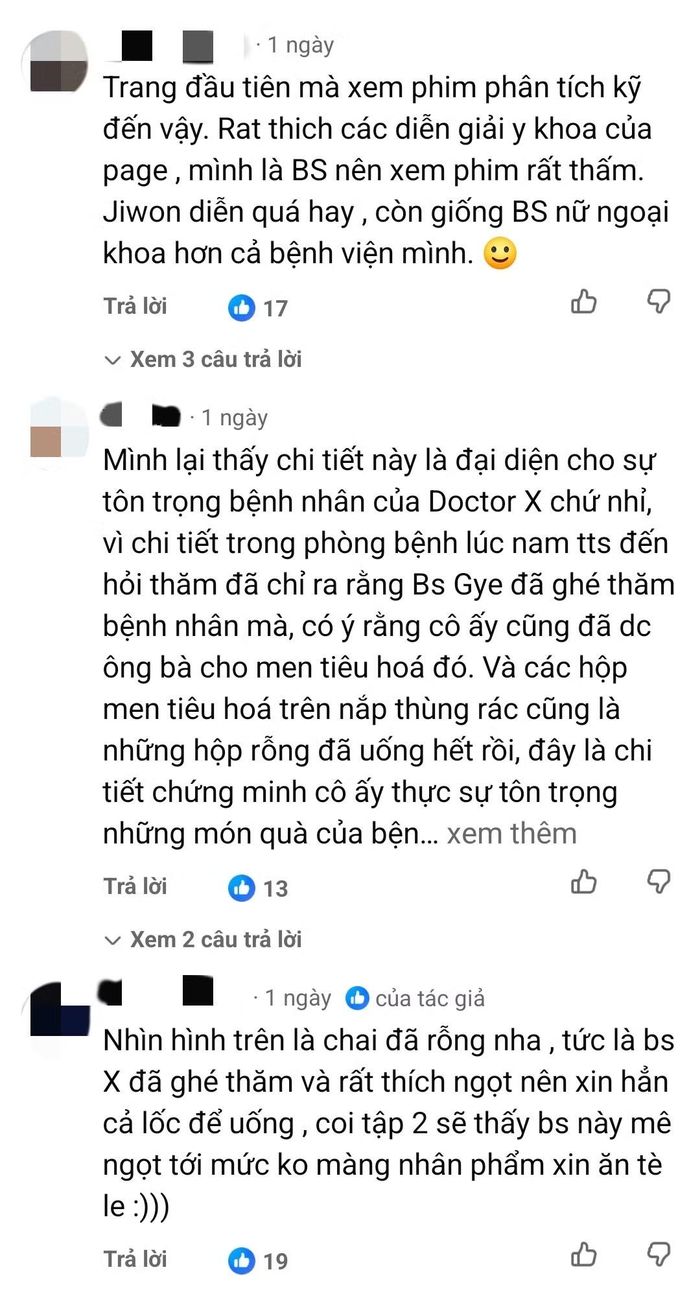 Khán giả không chỉ bình luận khen ngợi mà còn thích thú phân tích tình tiết sau mỗi tập phát sóng.
