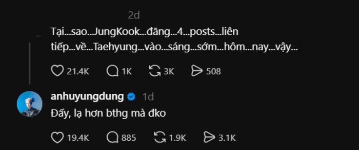 Những bình luận đâm thẳng vào "vùng xám" (những bài viết fan không muốn nghệ sĩ biết) của Hà An Huy khiến fan "dở khóc dở cười".