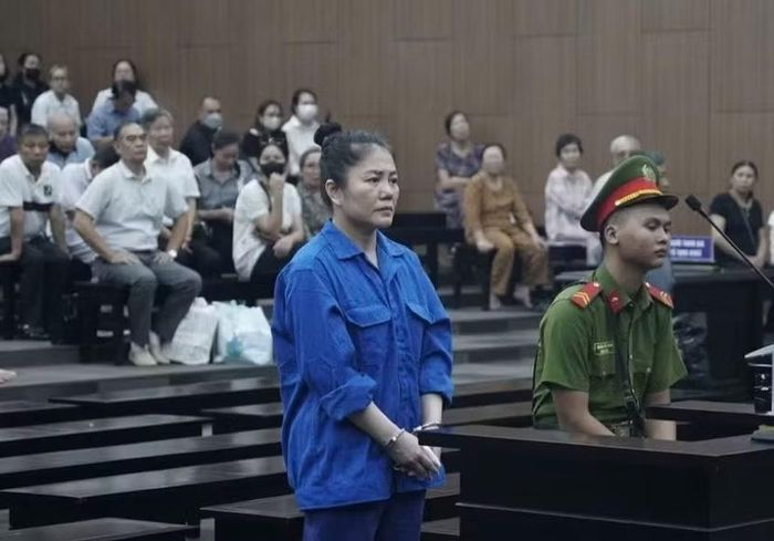 Nữ Chủ tịch Công ty Tâp đoàn Mỹ Hạnh - Phạm Mỹ Hạnh (tại phiên tòa trả hồ sơ điều tra bổ sung).