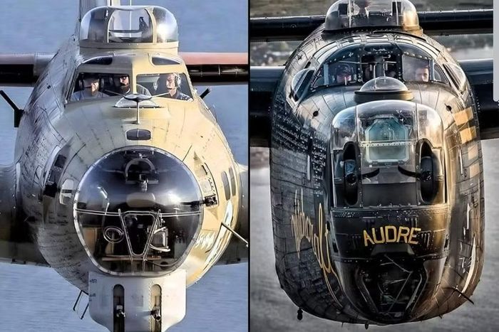 B-17 ra đời trước B-24 và đã trở thành biểu tượng của chiến dịch ném bom ban ngày trên bầu trời châu Âu.