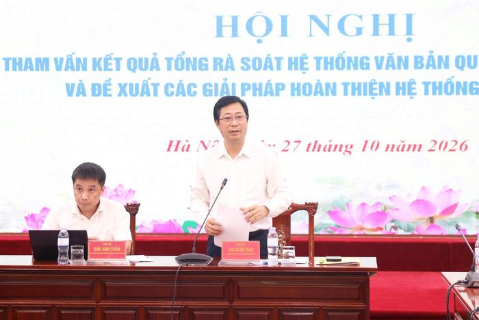 Phó Chủ tịch Ủy ban Trung ương MTTQ Việt Nam Cao Xuân Thạo phát biểu tại Hội nghị.
