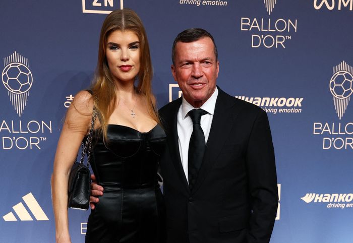  Một huyền thoại khác là Lothar Matthaus đến dự sự kiện cùng bạn gái Theresa Sommer. Matthaus giành Quả bóng vàng năm 1990. 