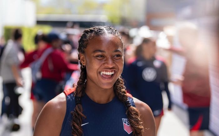 Cú đúp cũng đánh dấu lần đầu Shaw ghi hai bàn trong một trận đấu tại NWSL. Chưa đầy 2 tuần sau, cô chạm mốc 10 bàn trong mùa giải 2026, trở thành cầu thủ thứ 3 trong lịch sử Gotham FC đạt thành tích này, dù mới bước sang năm thứ 5 thi đấu chuyên nghiệp. Ảnh: @jaedynshaw11/Instagram.