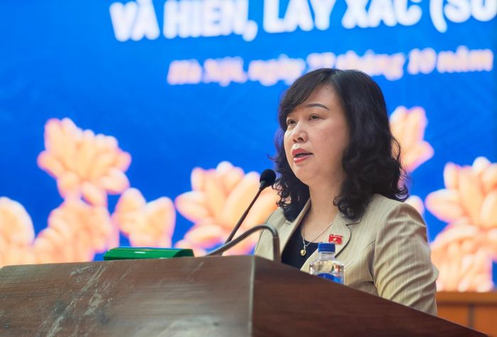 Bộ trưởng Y tế Đào Hồng Lan. Ảnh: T.D.