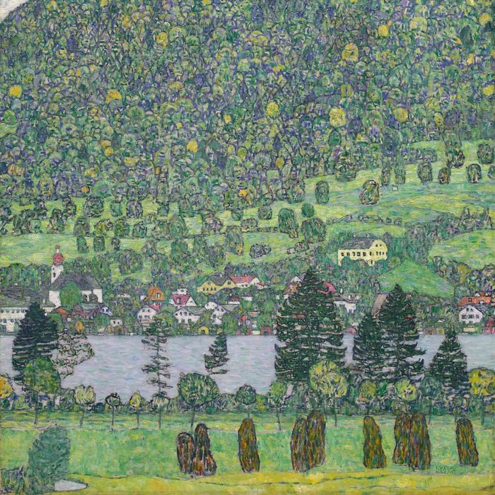  Tác phẩm Waldabhang bei Unterach am Attersee (Sườn rừng gần Unterach bên hồ Attersee, 1916) đạt 68,3 triệu USD. Ảnh: Sotheby's. 