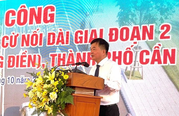 Ông Lê Minh Cường, Giám đốc Ban Quản lý dự án đầu tư xây dựng công trình giao thông và nông nghiệp TP. Cần Thơ thông tin về dự án