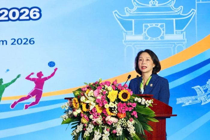 Phó Chủ tịch UBND TP Hà Nội Vũ Thu Hà phát biểu tại buổi lễ