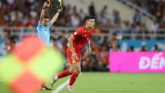 Đinh Quang Kiệt được trao cơ hội trong màu áo đội tuyển Việt Nam (Ảnh: Câu lạc bộ Hoàng Anh Gia Lai)