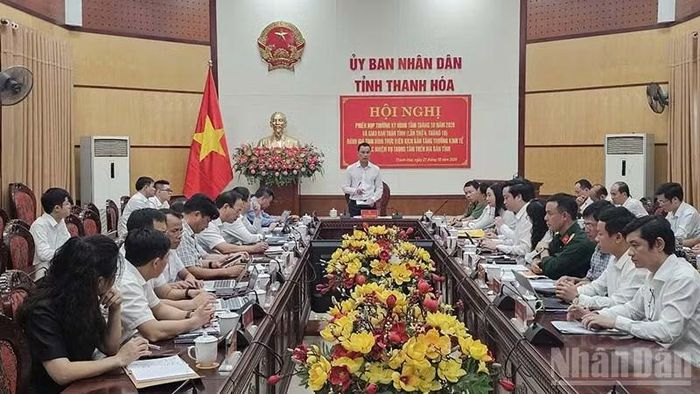 Quang cảnh phiên họp Ủy ban nhân dân tỉnh Thanh Hóa tháng 10/2026. (Ảnh: Mai Luận)
