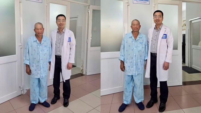 Bệnh nhân T. đã hồi phục sau can thiệp. (Ảnh: Bệnh viện cung cấp)