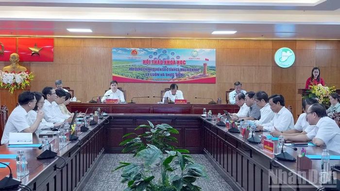 Quang cảnh hội thảo chiều 27/10 tại Cà Mau. (Ảnh: HỮU TÙNG)