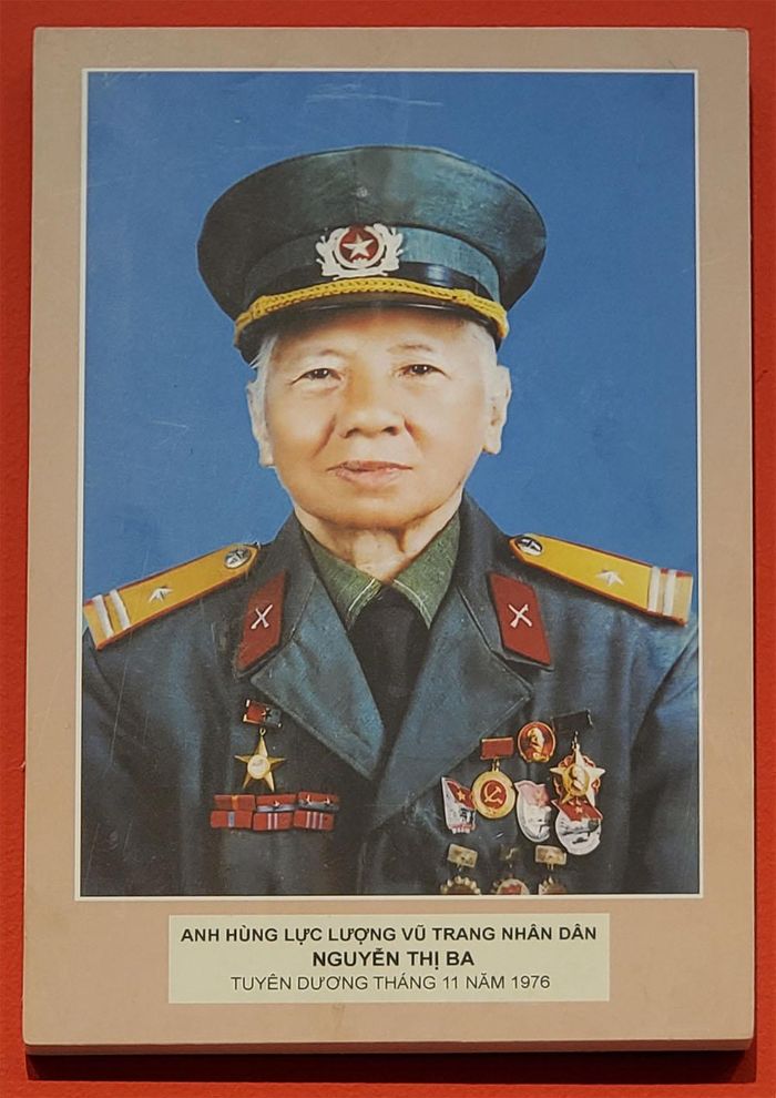 Anh hùng LLVT nhân dân Nguyễn Thị Ba.
