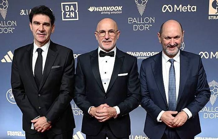 HLV Aitor Karanka, HLV Luis de la Fuente & chủ tịch LĐBĐ Tây Ban Nha Rafael Louzan