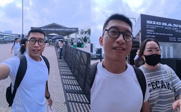 Anh Sơn dẫn vợ đi đổi vé, sáng 24/10.