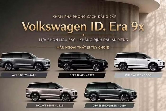 Ngoài ra, xe còn sử dụng kiến trúc điện 800V, hỗ trợ sạc nhanh DC từ 10% lên 80% dung lượng pin trong khoảng 16,5 phút theo điều kiện thử nghiệm. Với mức giá dự kiến 2,999 tỷ đồng được một số đại lý đưa ra, Volkswagen ID. Era 9X sẽ nằm trong nhóm SUV cao cấp tại Việt Nam. Một trong những đối thủ đáng chú ý là Lynk & Co 900, mẫu SUV điện hóa cỡ lớn có giá niêm yết khoảng 3,069 tỷ đồng.