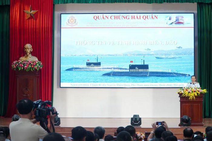 Quân chủng hải quân thông tin về tình hình biển đảo.