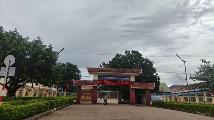 Trường Tiểu học và THCS Phan Đình Phùng. (Ảnh: T.H)