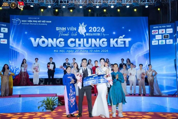 Khoảnh khắc Trịnh Thị Hương Trà được xướng tên với danh hiệu Á khôi 1 Sinh viên Thanh lịch 2026 – thành quả cho hành trình nỗ lực, thử sức và không ngừng hoàn thiện bản thân.
