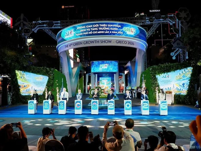 Các đại biểu bấm nút khai mạc GRECO 2026. (Nguồn: BTC)