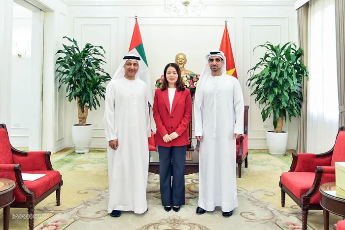 Việt Nam và UAE nhất trí tiếp tục triển khai hiệu quả CEPA, thúc đẩy đầu tư, bảo đảm an ninh năng lượng, tăng cường kết nối doanh nghiệp và mở rộng hợp tác trên các diễn đàn đa phương. (Ảnh: Quang Hòa)