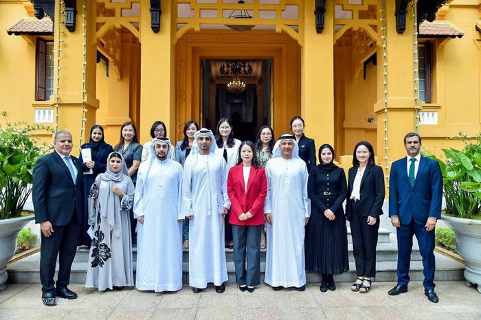 Việt Nam và UAE nhất trí thúc đẩy hợp tác về năng lượng, công nghệ, đầu tư, thương mại và triển khai hiệu quả Hiệp định CEPA tại Kỳ họp Tham vấn Chính trị lần thứ 3. (Ảnh: Quang Hòa)