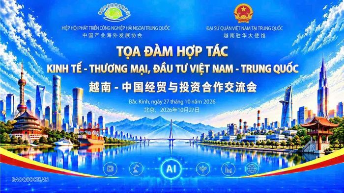 Tọa đàm hợp tác kinh tế - thương mại, đầu tư Việt Nam – Trung Quốc ngày 27/10. (Nguồn: ĐSQ Việt Nam tại Trung Quốc)