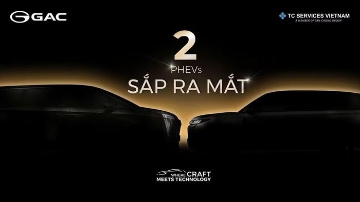 Hình ảnh teaser hé lộ về hai mẫu xe PHEV mới của GAC Việt Nam - Ảnh chụp màn hình