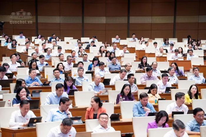 Các đại biểu Quốc hội tham dự phiên họp (ảnh QH).