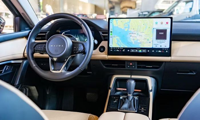 Trợ lý ảo trí tuệ nhân tạo Google Gemini cho hệ thống thông tin, giải trí là nâng cấp đáng chú ý nhất trên CX-5 2027- Ảnh: Mazda