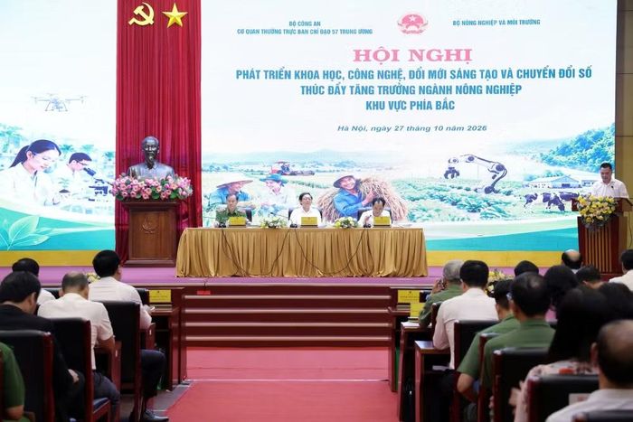Hội nghị "Khoa học, công nghệ, đổi mới sáng tạo và chuyển đổi số thúc đẩy tăng trưởng ngành nông nghiệp khu vực phía bắc" - Ảnh: CP