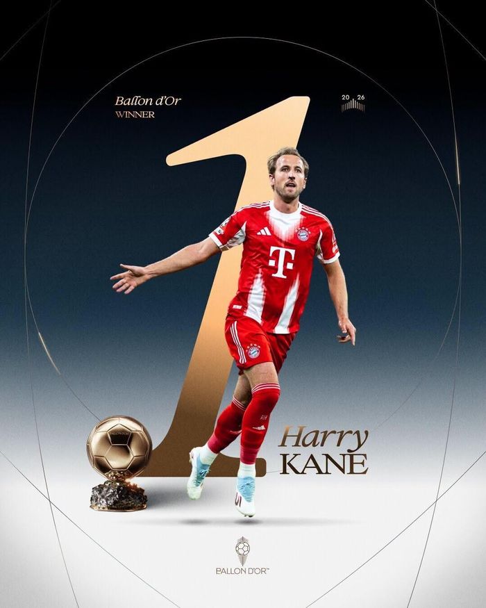 Harry Kane đã có một mùa giải bùng nổ với 61 bàn thắng cho Bayern Munich (Ảng Ballon D'or)