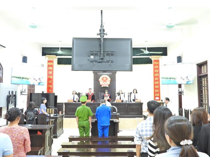 Hội đồng xét xử tuyên án. (Ảnh: Minh Phương)