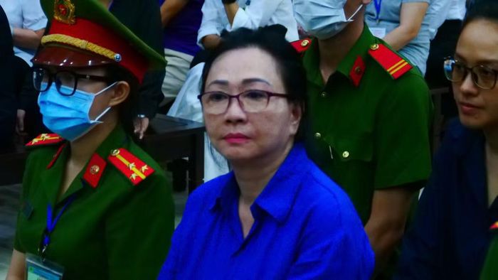 Bà Trương Mỹ Lan trong một lần hầu tòa. Ảnh: Tân Châu