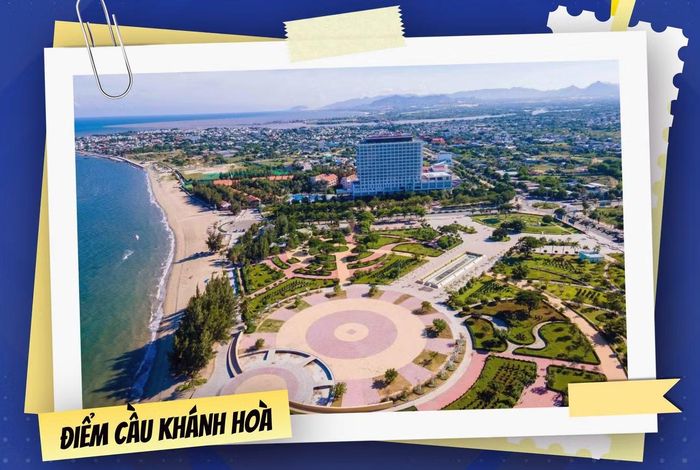 Điểm cầu đặt tại công viên biển Bình Sơn. Ảnh: FBCT