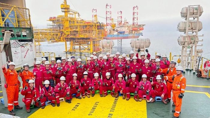 Cán bộ, kỹ sư, người lao động PTSC tại dự án Gallaf 1 ở Qatar.