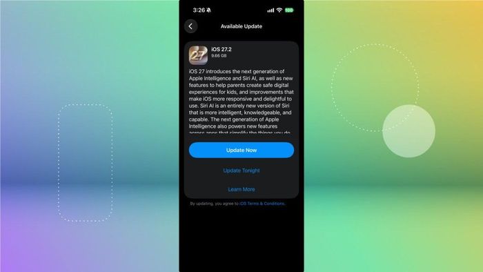 iOS 27.2 đã có sẵn cho iPhone tương thích. Ảnh: Cnet