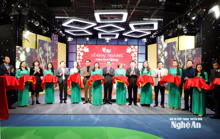Đài PT-TH Nghệ An khánh thành Studio Lam Giang đa chức năng - năm 2021. Ảnh tư liệu