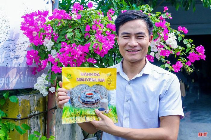 Sản phẩm bánh đa vừng của HTX Sản xuất Thương mại và Dịch vụ Nguyên Lâm đã xuất khẩu đi các nước Nhật Bản, Hàn Quốc.