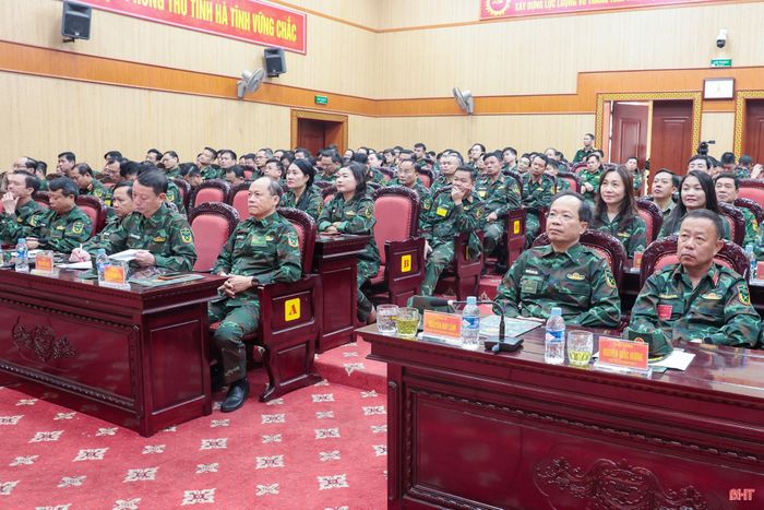 Các đại biểu tham dự khai mạc ở điểm cầu Hà Tĩnh.