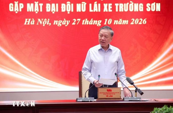 Tổng Bí thư, Chủ tịch nước Tô Lâm phát biểu. (Ảnh: Văn Điệp/TTXVN)