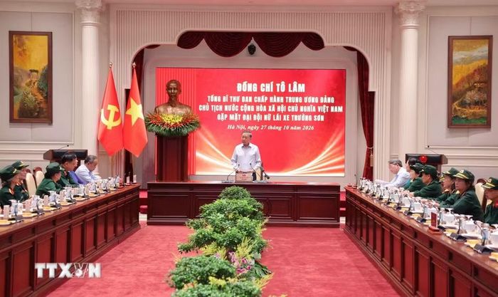 Tổng Bí thư, Chủ tịch nước Tô Lâm phát biểu. (Ảnh: Văn Điệp/TTXVN)