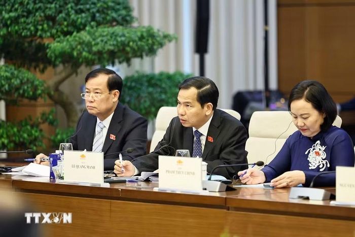 Đại biểu dự cuộc tiếp. (Ảnh: Doãn Tấn/TTXVN)
