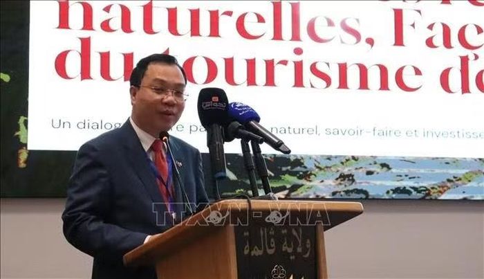 Đại sứ Vũ Duy Long phát biểu tại Diễn đàn.