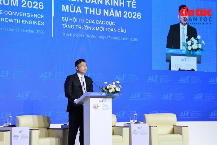 Ông Hoàng Nguyên Dinh, Phó Chủ tịch UBND TP Hồ Chí Minh, phát biểu tại diễn đàn.