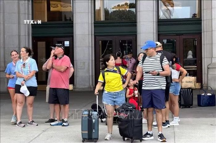 Khách du lịch tại ga Union ở thủ đô Washington D.C. Ảnh: Ngọc Quang/PV TTXVN tại Mỹ