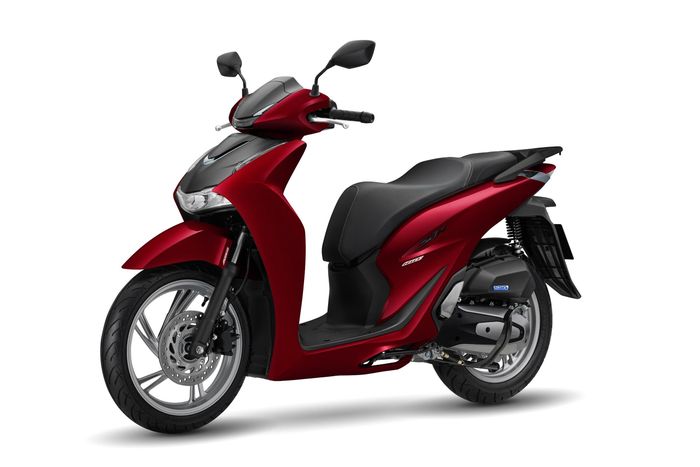 Honda SH160i phiên bản cao cấp màu Đỏ đen.