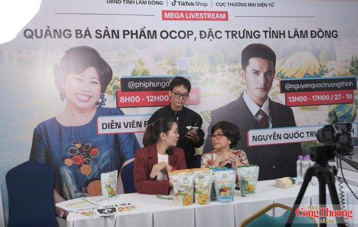 Phiên livestream quảng bá sản phẩm OCOP, đặc trưng tỉnh Lâm Đồng diễn ra sáng 27/10/2026.