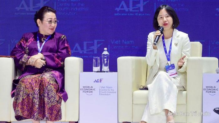 Bà Nguyễn Thùy Dương, Chủ tịch Hội đồng thành viên Công ty cổ phần Tư vấn EY Việt Nam chia sẻ tại chương trình.